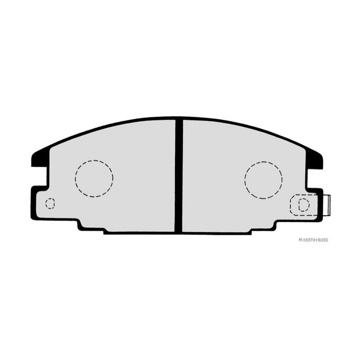 Stabdžių trinkelių rinkinys, diskinis stabdys HERTH+BUSS JAKOPARTS J3609004