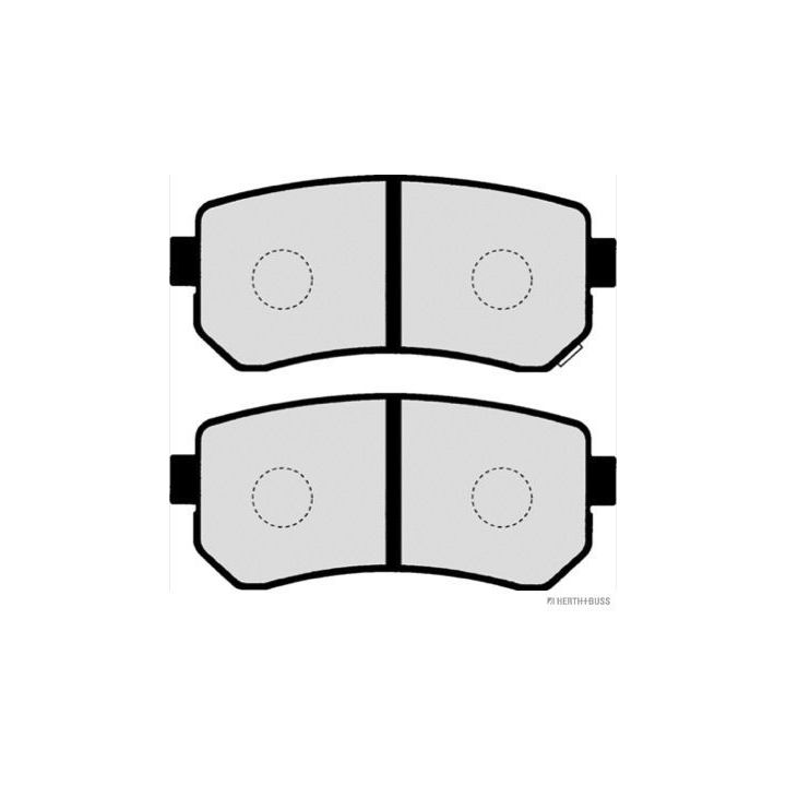 Stabdžių trinkelių rinkinys, diskinis stabdys HERTH+BUSS JAKOPARTS J3610312
