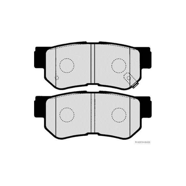 Stabdžių trinkelių rinkinys, diskinis stabdys HERTH+BUSS JAKOPARTS J3610507