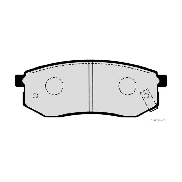 Stabdžių trinkelių rinkinys, diskinis stabdys HERTH+BUSS JAKOPARTS J3610512