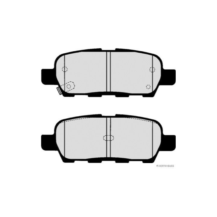 Stabdžių trinkelių rinkinys, diskinis stabdys HERTH+BUSS JAKOPARTS J3611044