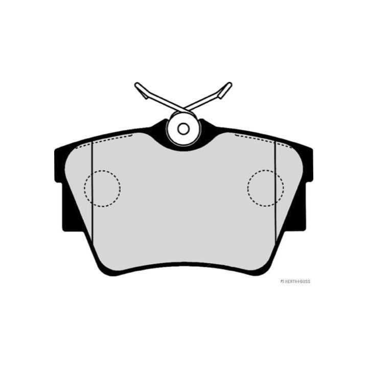 Stabdžių trinkelių rinkinys, diskinis stabdys HERTH+BUSS JAKOPARTS J3611047