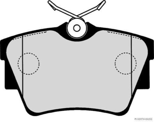 Stabdžių trinkelių rinkinys, diskinis stabdys HERTH+BUSS JAKOPARTS J3611047