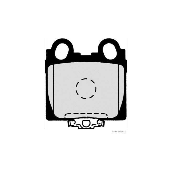 Stabdžių trinkelių rinkinys, diskinis stabdys HERTH+BUSS JAKOPARTS J3612017