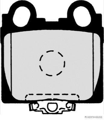 Stabdžių trinkelių rinkinys, diskinis stabdys HERTH+BUSS JAKOPARTS J3612017