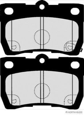 Stabdžių trinkelių rinkinys, diskinis stabdys HERTH+BUSS JAKOPARTS J3612032