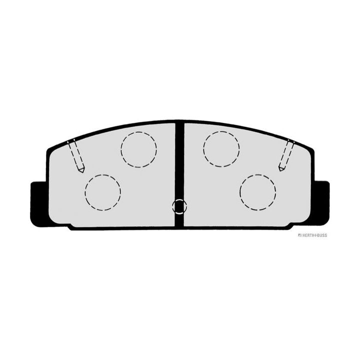 Stabdžių trinkelių rinkinys, diskinis stabdys HERTH+BUSS JAKOPARTS J3613002