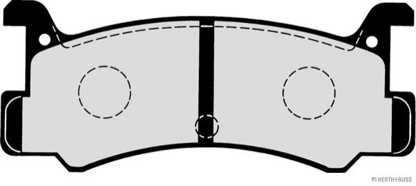 Stabdžių trinkelių rinkinys, diskinis stabdys HERTH+BUSS JAKOPARTS J3613003