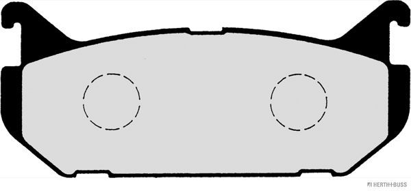 Stabdžių trinkelių rinkinys, diskinis stabdys HERTH+BUSS JAKOPARTS J3613007