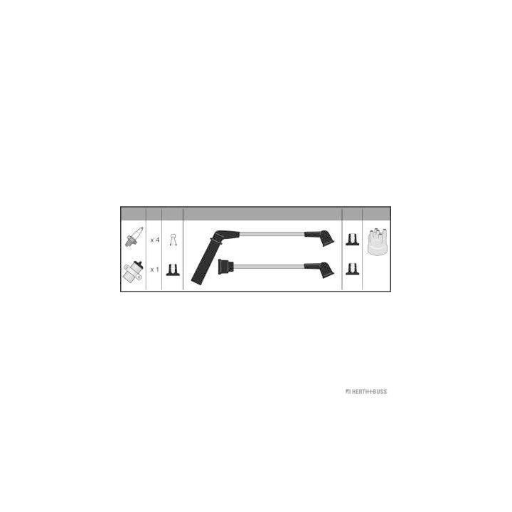 Uždegimo laido komplektas HERTH+BUSS JAKOPARTS J5380500