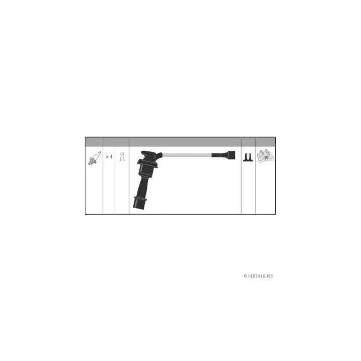 Uždegimo laido komplektas HERTH+BUSS JAKOPARTS J5380501