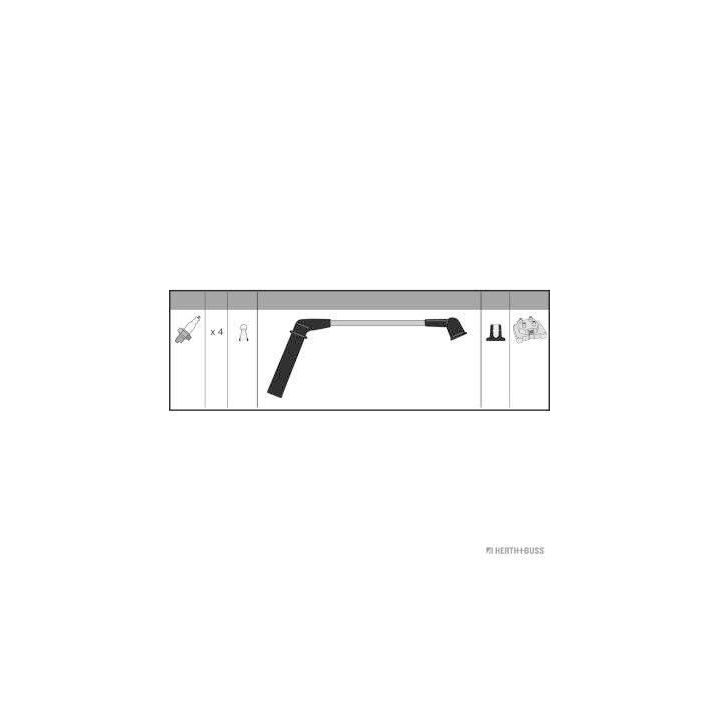 Uždegimo laido komplektas HERTH+BUSS JAKOPARTS J5380502