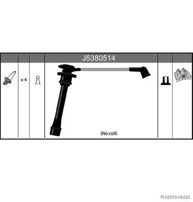 Uždegimo laido komplektas HERTH+BUSS JAKOPARTS J5380514