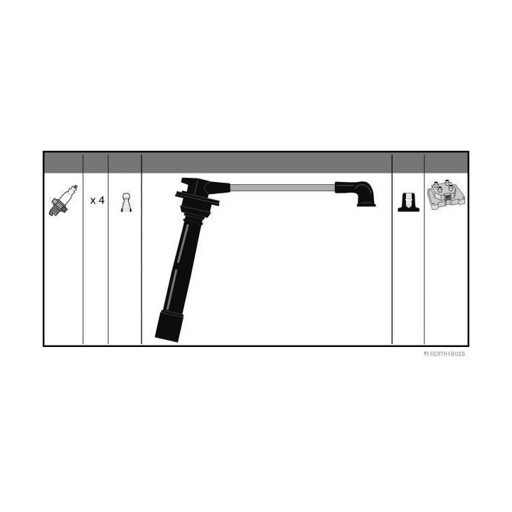 Uždegimo laido komplektas HERTH+BUSS JAKOPARTS J5380521