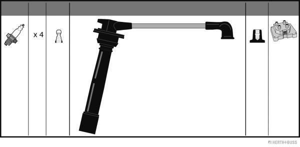 Uždegimo laido komplektas HERTH+BUSS JAKOPARTS J5380521
