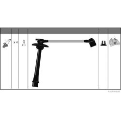 Uždegimo laido komplektas HERTH+BUSS JAKOPARTS J5382008