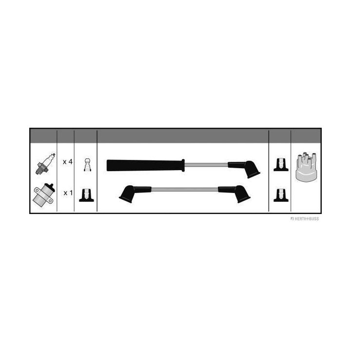 Uždegimo laido komplektas HERTH+BUSS JAKOPARTS J5383000
