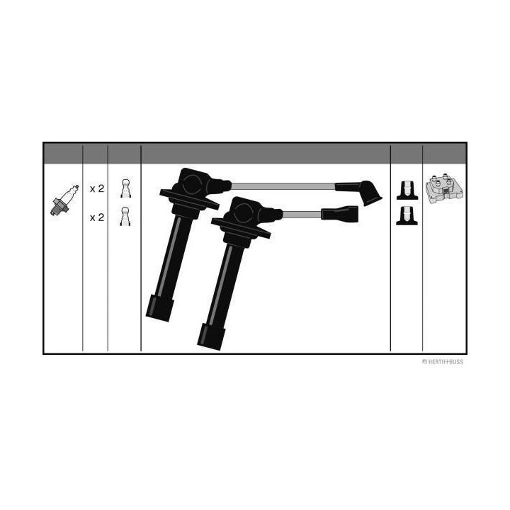 Uždegimo laido komplektas HERTH+BUSS JAKOPARTS J5383008