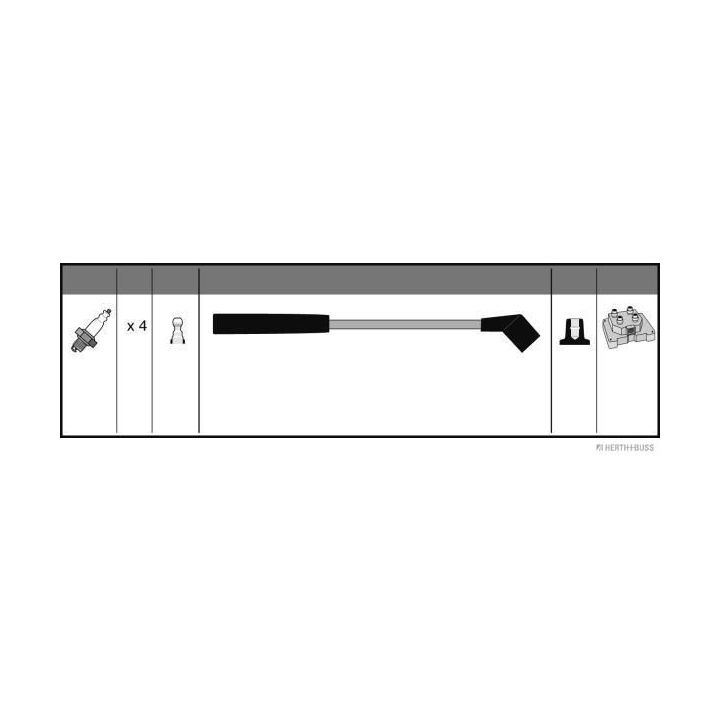 Uždegimo laido komplektas HERTH+BUSS JAKOPARTS J5383023