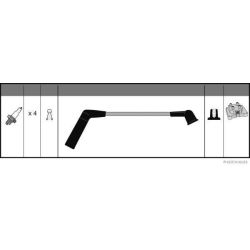 Uždegimo laido komplektas HERTH+BUSS JAKOPARTS J5385002