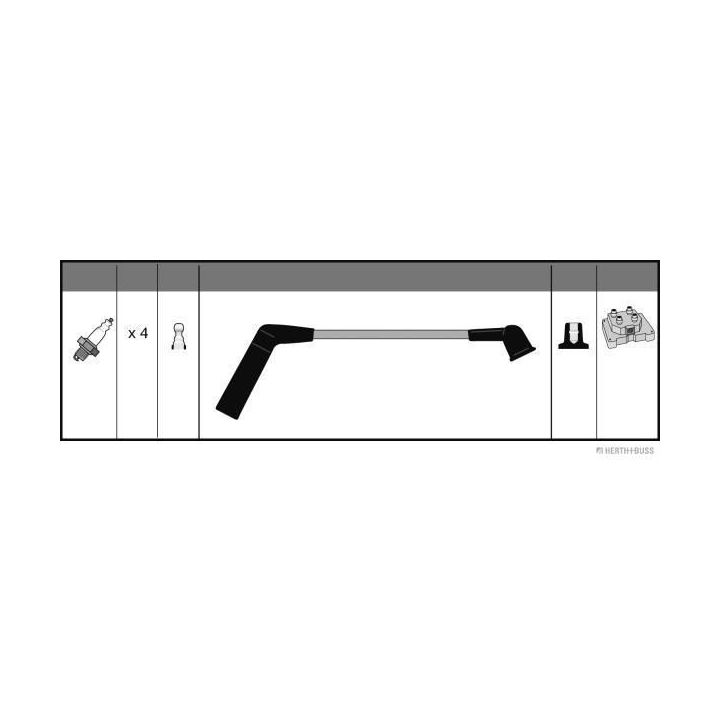 Uždegimo laido komplektas HERTH+BUSS JAKOPARTS J5385002