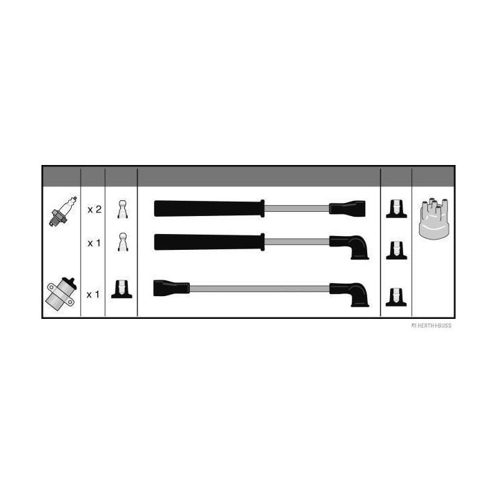 Uždegimo laido komplektas HERTH+BUSS JAKOPARTS J5386012