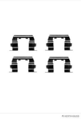 Priedų komplektas, diskinių stabdžių trinkelės HERTH+BUSS JAKOPARTS J3660507