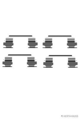 Priedų komplektas, diskinių stabdžių trinkelės HERTH+BUSS JAKOPARTS J3661026