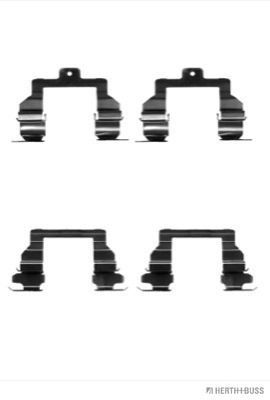 Priedų komplektas, diskinių stabdžių trinkelės HERTH+BUSS JAKOPARTS J3662026