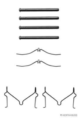 Priedų komplektas, diskinių stabdžių trinkelės HERTH+BUSS JAKOPARTS J3663006