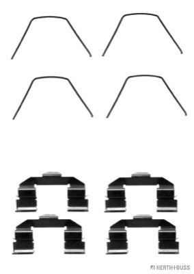 Priedų komplektas, diskinių stabdžių trinkelės HERTH+BUSS JAKOPARTS J3663013