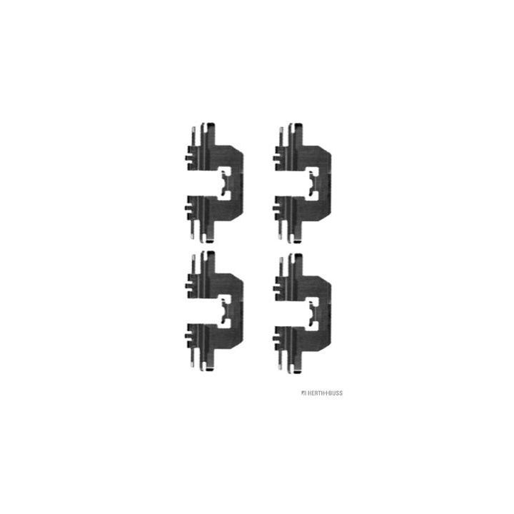 Priedų komplektas, diskinių stabdžių trinkelės HERTH+BUSS JAKOPARTS J3663016