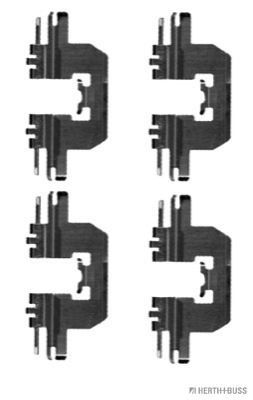 Priedų komplektas, diskinių stabdžių trinkelės HERTH+BUSS JAKOPARTS J3663016