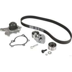 Vandens siurblio ir paskirstymo diržo komplektas HERTH+BUSS JAKOPARTS J1100303