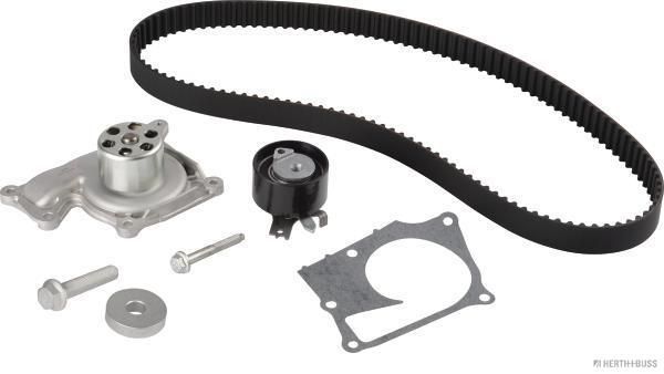 Vandens siurblio ir paskirstymo diržo komplektas HERTH+BUSS JAKOPARTS J1101008