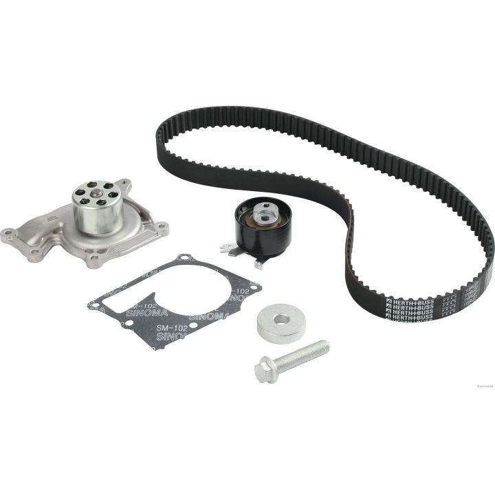 Vandens siurblio ir paskirstymo diržo komplektas HERTH+BUSS JAKOPARTS J1101010