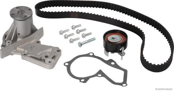Vandens siurblio ir paskirstymo diržo komplektas HERTH+BUSS JAKOPARTS J1103008
