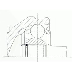 Jungčių komplektas, kardaninis velenas LÖBRO 302042