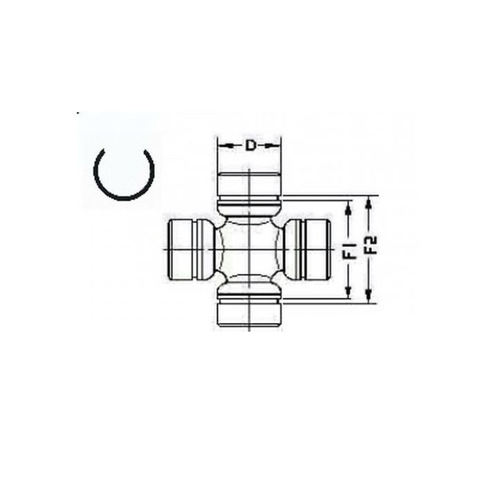 Lankstas, kardaninis velenas LÖBRO U 184