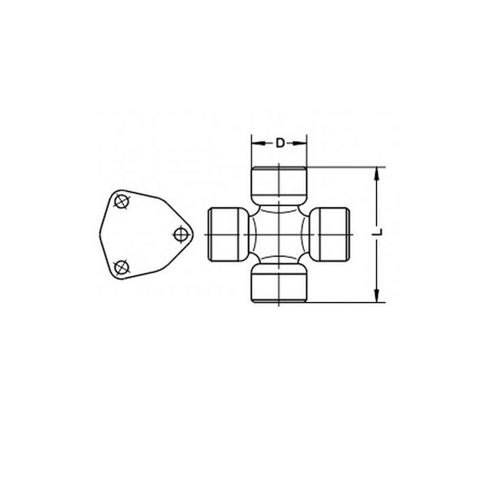 Lankstas, kardaninis velenas LÖBRO U 381/A