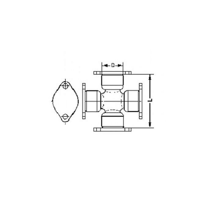 Lankstas, kardaninis velenas LÖBRO U 400