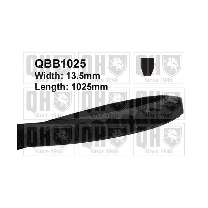 V formos diržas QUINTON HAZELL QBB1025