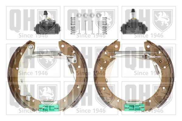 Stabdžių trinkelių komplektas QUINTON HAZELL BS1004K2