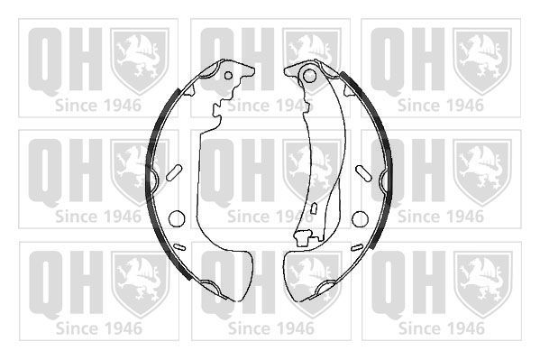 Stabdžių trinkelių komplektas QUINTON HAZELL BS1057