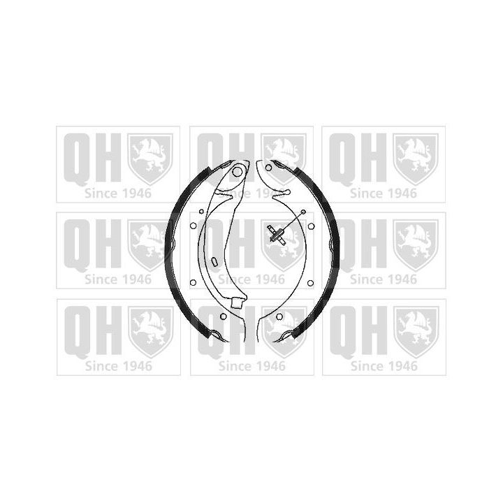 Stabdžių trinkelių komplektas QUINTON HAZELL BS1075