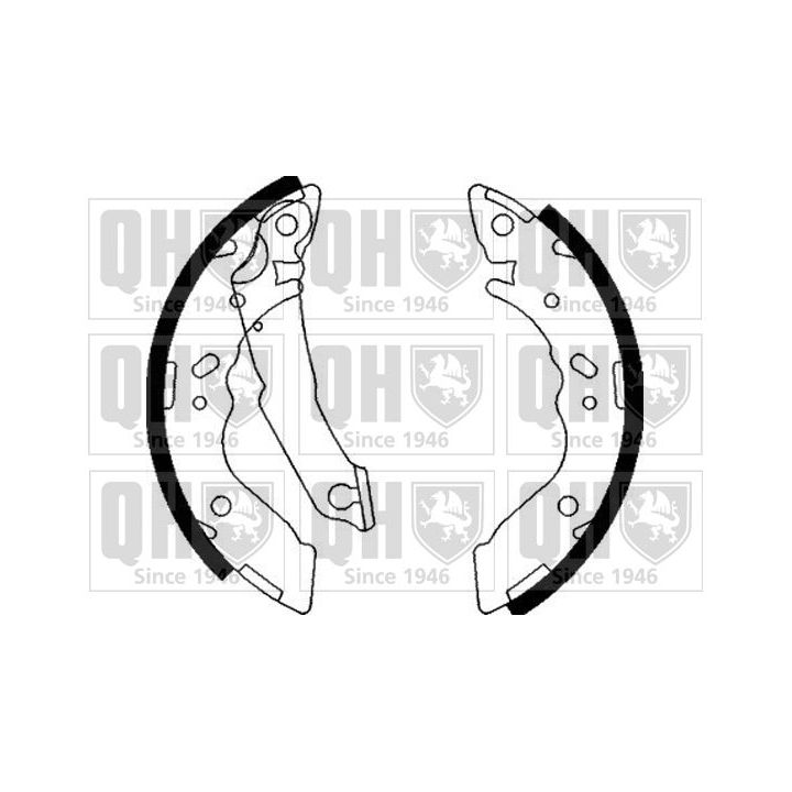 Stabdžių trinkelių komplektas QUINTON HAZELL BS1076