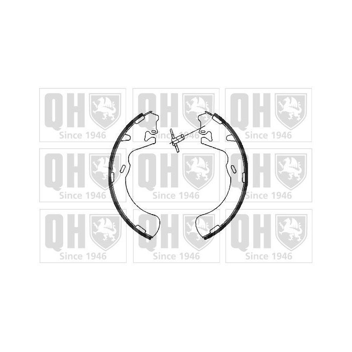 Stabdžių trinkelių komplektas QUINTON HAZELL BS1079