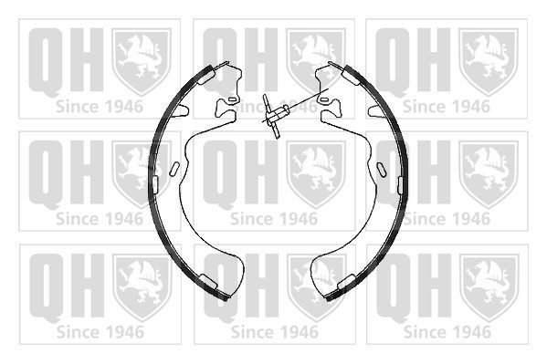 Stabdžių trinkelių komplektas QUINTON HAZELL BS1079