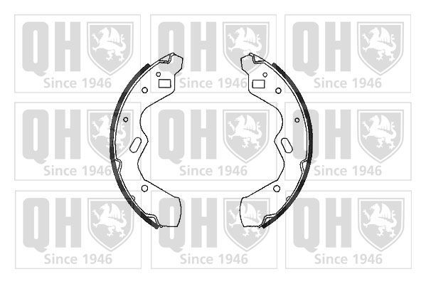 Stabdžių trinkelių komplektas QUINTON HAZELL BS1081