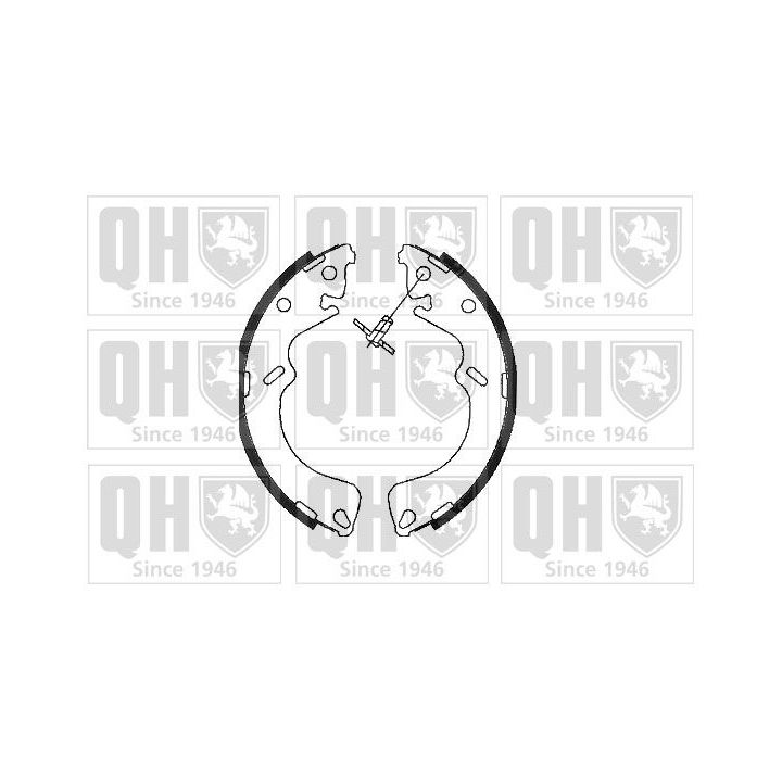 Stabdžių trinkelių komplektas QUINTON HAZELL BS1086